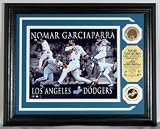 Nomar Garciaparra Los Angeles Dodgers ?Dominance? Photo Mint w/24KT Gold Coin and authentic infield dirt coin