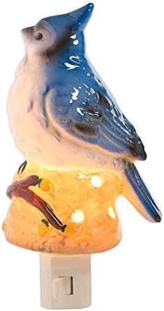 UNIQLIGHT Kids Fun Nightlights In Many Cute Options Plus A FREE "SHOP USA" Eyemask(Blue Jay Bird)