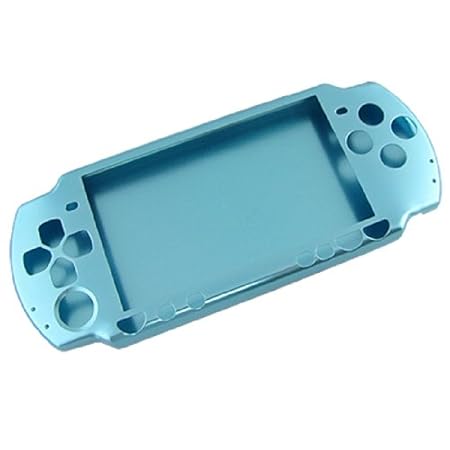 Gino Light Blue Aluminum Protective Case Cover Shell for PSP-2000 PSP Slim & Lite