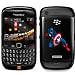 Captain America on BlackBerry Curve 8520 8530 Phone Cover (Black)