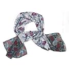 Butterfield 'Lillies & Poppies' Silk Scarf||EVAEX