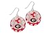 bulldog35 - Georgia Bulldogs Capiz Double Shell Earrings