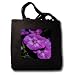 Garden Laura Phlox Flowers Dark Pink Flowers - Black Tote Bag JUMBO 20w X 15h X 5d