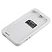 iPhone 5S 5 Battery Case, Rechargeable Portable 2500mAh Backup Power Bank External Protective Charger Case For iPhone 5S / 5, Full Body Protection,LED Battery Level Indicator (White)