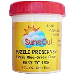 SunsOut Jigsaw Puzzle Conserver Glue With Brush