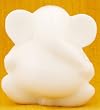 White Soapstone Semi-Abstract Small Ganesh Statue