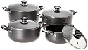 Concord 8 Piece Non-Stick Stock Pots Casserole Cookware Set