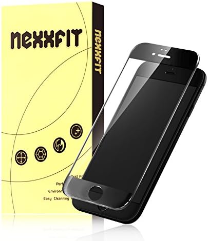 iPhone 6S Plus/6 PlusTempered Glass, NEXXFIT Full Screen Premium Tempered Glass Edge to Edge HD Clear Sreen Protector [Black]+Free Backside Protector--Compatible With New 3D Touch Technology