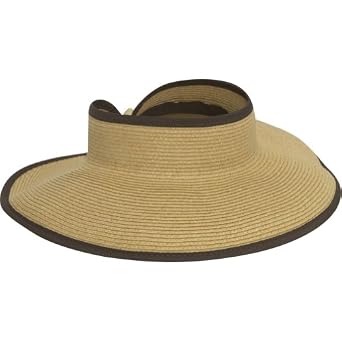 Click here to buy San Diego Hat Company UPF 50+ Roll Up Wide Brim Sun Visor Hat - Ultra Braid by San Diego Hat Company.