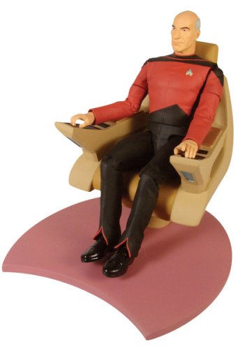 ���������ɥ��쥯�� Star Trek TNG - Action Figure: Captain Picard In Chair �������� ������� ���᡼�� �ե��� �����꡼ ���� ư�� �̿���