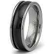 7mm Black Titanium Ring (Sizes 8-12)