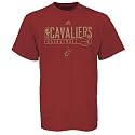 adidas Cleveland Cavaliers Burgundy Chest Pass T-shirt