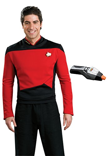 Rubie's Men's Star Trek TNG Deluxe Command Uniform Costume & Phaser