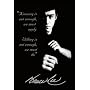 Bruce Lee (Quotes) Art Framed Poster Print - 24" X 36"