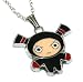 Cute Pucca Crazy Garu Charm Necklace Silver tone