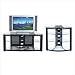 50 TV Stand and Audio Tower in Glossy Black