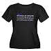 DNA Helicase Women's Plus Size Scoop Neck Dark T