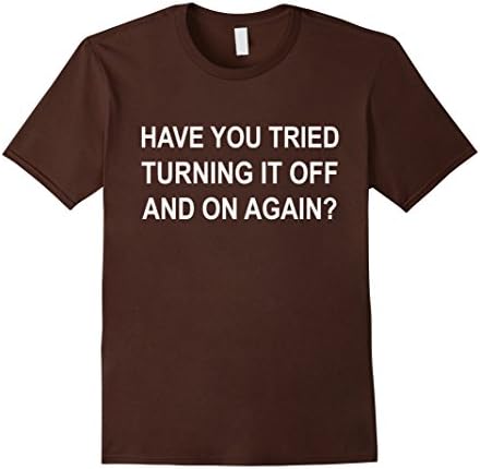 Men's Funny Computer Geek Shirt for Humor Computer Geek or IT Guys XL Brown