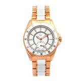 GUESS Women's 47003L1 GC Two-Tone Quartz White Dial Watch