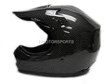 TMS YOUTH CARBON FIBER GRAPHICS MOTOCROSS HELMET ATV(HY-601CF-K/D) (Medium)