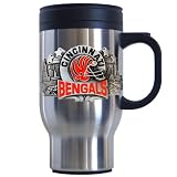 Siskiyou Sports Cincinnati Bengals 18 oz  NFL Stainless Steel Travel Mug