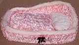 Pink Luxuriously Plush Pet Bed W/Pillow
