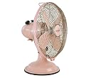 Minka-Aire Fans F300-PNK 11" Retro Contemporary Indoor Pink Desk Fan