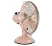 Minka-Aire Fans F300-PNK 11" Retro Contemporary Indoor Pink Desk Fan