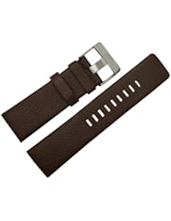New 30mm Brown Leather Watch Band Strap Fit Diesel