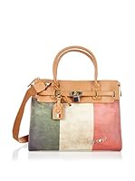 Y NOT ? Bolso asa de mano (Verde / Blanco / Rojo)