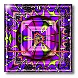 MANDALA zen InnerBalance harmony blue green pink peace energy glowing chakra meditation NewAge - 10x10 Wall Clock