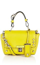 Mini Satchel with Enamel Turnlock