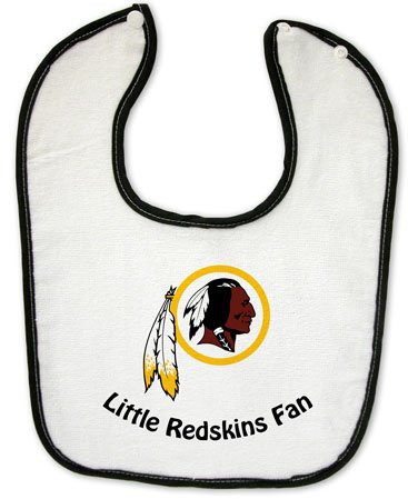 Washington Redskins Button Baby Bib