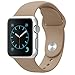 FanTEK Apple Watch Band - Soft Silicone Sport Style Replacement Iwatch Strap for Apple Wrist Watch 42mm Models M/L Size, Walnut