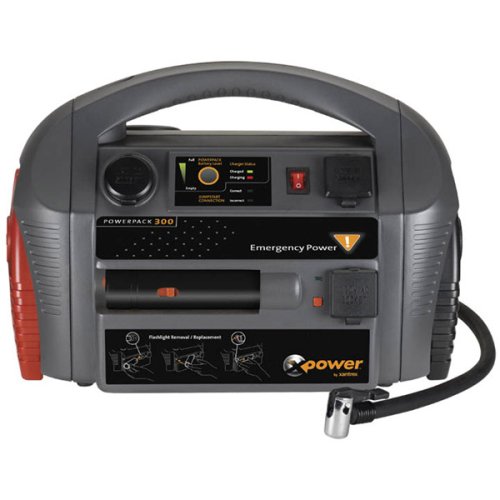 Xantrex Powerpack 300EP Emergency Jump Starter with Built-In Power Inverter and Air Compressor