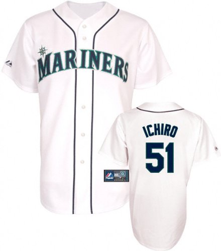 MLB Ichiro Suzuki Seattle Mariners Youth Jersey, White, S