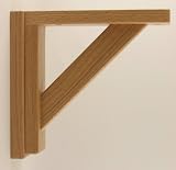 Corbel for Countertops and Shelves - Oak Straight Model 8 - Unfinished