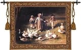Review ArtExpression  / Abigails Watch - Artist: Riccardo Bianchi - Fabric Size: 53.00 by 40.00 inches Wall Tapestry with hanging rods and tassels included