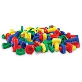 Learning Resources Attribute Nuts& Bolts, Set of 64