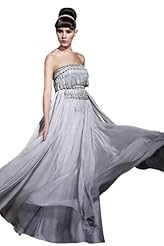 A-line Cocktail Floor Length Chiffon Off the Shoulder Sleeveless Bateau Neck Backless Beaded Homecoming Dress/Pageant Dress/Prom Dress/Party Dress/Wedding Dress 