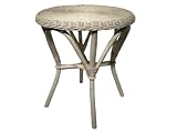 White Wicker Table