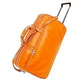 Floto Luggage Italian Milano Trolley, Orange, Medium