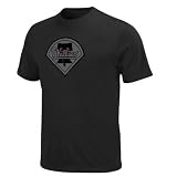 Philadelphia Phillies Majestic Black on Black T-Shirt