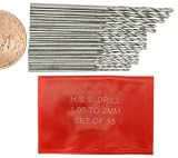 15 HSS Drill Bits Jewelers Drilling Tools fits Dremel