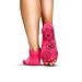 DYAM fit Yoga Socks - Non Slip, Non Skid, Slip Resistant Toeless Grip Sock for Women & Men Doing Yoga and Pilates - Red Medium