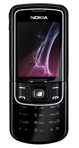 Nokia 8600 Unlocked Cell Phone with 2 MP Camera, MP3/Video Player--U.S. Version with Warranty (Luna Black)