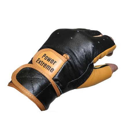 POWER-EXTREME Trainingshandschuhe Leder Gr.M