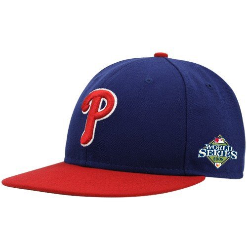 New Era Philadelphia Phillies Royal Blue 2008 MLB National League Champions World Series On Field Fitted Hat