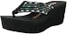 ROCKETDOG Costa Rica Womens Casual Sequin Wedge Platform Sandals Thongs Flip Flops Shoes Black