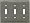 SATIN NICKEL Switchplates Outlet Covers, Rocker, GFCI 3 Toggle